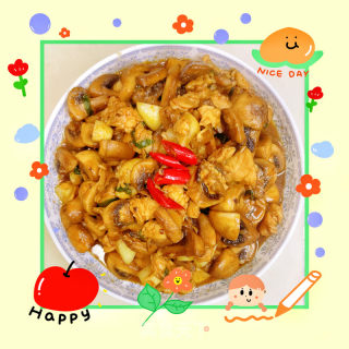 蒜香口蘑炒鸡丁的做法步骤：8