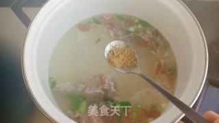 鸭架粉丝小白菜汤的做法步骤：6