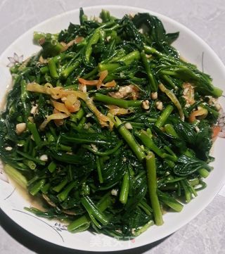 椒丝腐乳炒通菜的做法