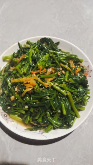 椒丝腐乳炒通菜的做法步骤：11
