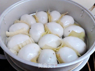 fu豇豆腊肉叶儿粑的做法步骤：25