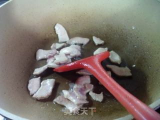 瘦肉青椒炒茭白的做法步骤：4