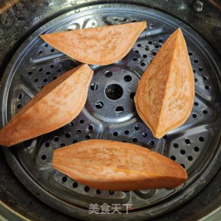 红薯燕麦糕的做法步骤：2