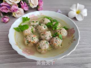 荸荠香菜肉丸的做法步骤：11