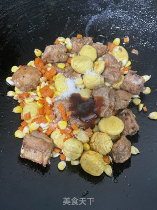 排骨板栗焖饭的做法步骤：13