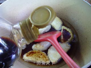 大葱烧鲜素鸡的做法步骤：7