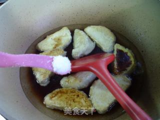 大葱烧鲜素鸡的做法步骤：8