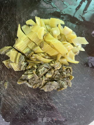 水煮酸菜豆腐肉片的做法步骤：4