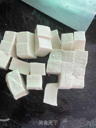 水煮酸菜豆腐肉片的做法步骤：5