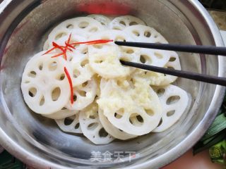 蒜汁藕片的做法步骤：10