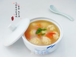 番茄丸子汤的做法步骤：1