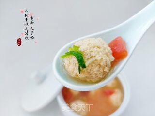 番茄丸子汤的做法步骤：8