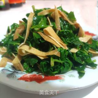马兰头拌豆皮的做法