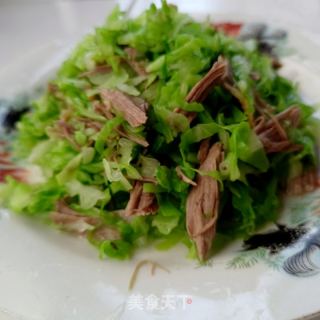 包菜拌鸽胸肉的做法步骤：11