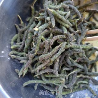 羊肉拌构树穗的做法步骤：5
