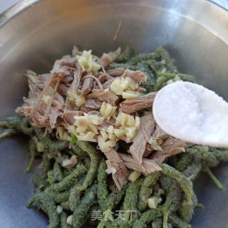 羊肉拌构树穗的做法步骤：15