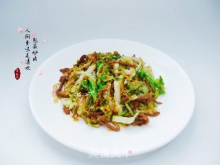 包菜炒肉的做法步骤：6