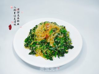 凉拌菠菜粉丝的做法步骤：6