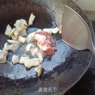 豆皮木耳炒蒜苔的做法步骤：10