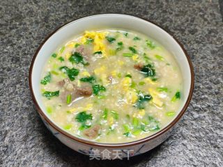 香菜牛肉燕麦粥的做法步骤：13