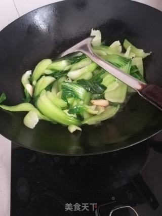 素炒油白菜的做法步骤：6
