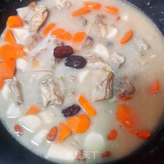 山药羊肉汤的做法步骤：6