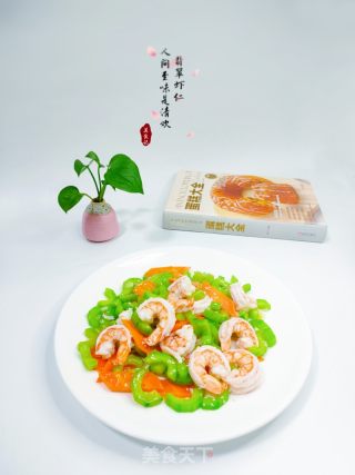 翡翠虾仁的做法步骤：10