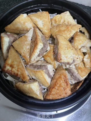 金针菇酿豆腐煲的做法步骤：10