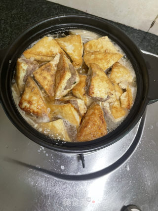 金针菇酿豆腐煲的做法步骤：12