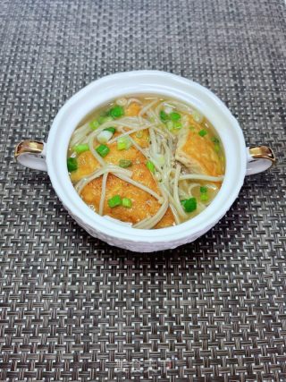 金针菇酿豆腐煲的做法步骤：15