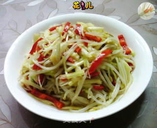 红椒韭黄炒绿豆芽的做法