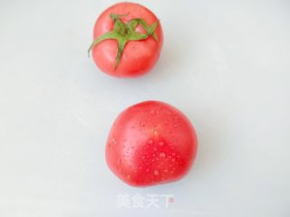 番茄炒包菜的做法步骤：2
