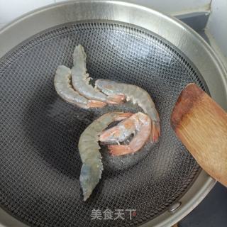 鲜虾炒马兰头的做法步骤：5
