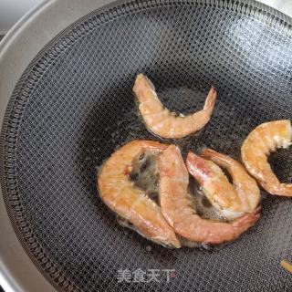 鲜虾炒马兰头的做法步骤：8