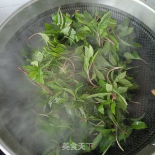 鲜虾炒马兰头的做法步骤：9