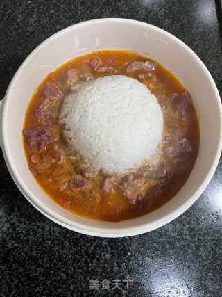 番茄牛肉烩饭的做法步骤：11