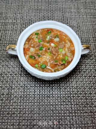 番茄牛肉烩饭的做法步骤：14