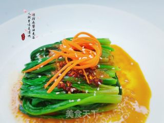 凉拌麻酱油麦菜的做法步骤：1