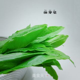 凉拌麻酱油麦菜的做法步骤：2
