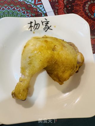 盐焗鸡腿的做法步骤：4