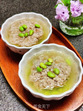毛豆肉饼汤的做法步骤：9