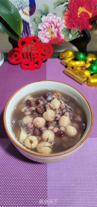 莲子百合红豆薏仁糖水的做法步骤：6