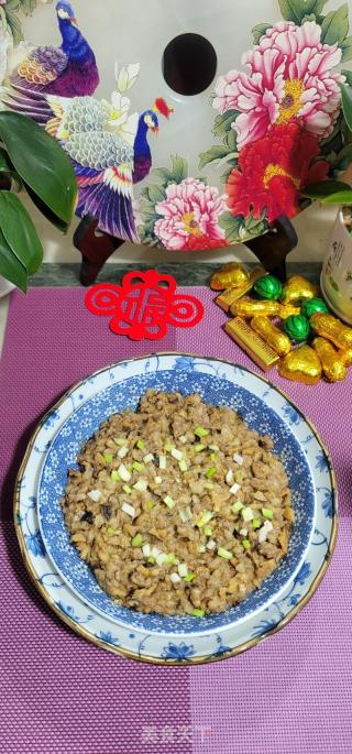 蒸香菇肉饼的做法步骤：11