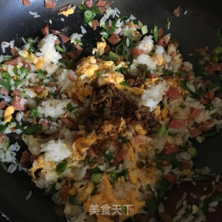 外婆菜炒饭的做法步骤：7