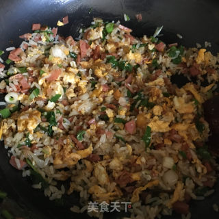 外婆菜炒饭的做法步骤：8
