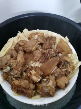 排骨蒸腐竹的做法步骤：6