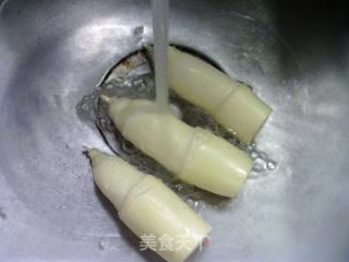 魔芋结烧茭白的做法步骤：2