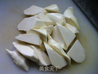 魔芋结烧茭白的做法步骤：3