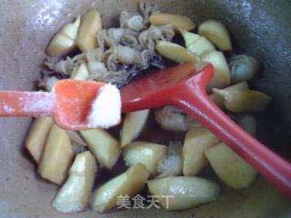 魔芋结烧茭白的做法步骤：11