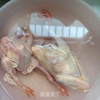 椰子炖鸽子的做法步骤：1